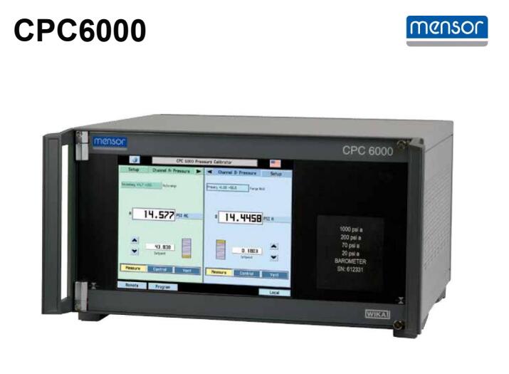 现场校准Mensor CPC6000
